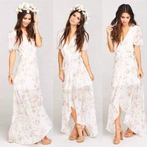 Show Me Your Mumu Sophia Wrap Dress Floral Vine XL